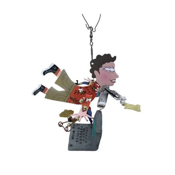 Silvestri Fanciful Flights Computer Geek Metal Ornament by Karen Rossi - Picture 1 of 9